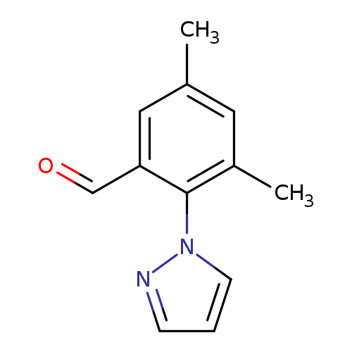 Benzaldehyde, 3,5-dimethyl-2-(1H-pyrazol-1-yl)-