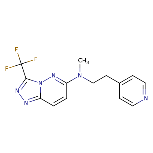 N-methyl-N-[2-(pyridin-4-yl)ethyl]-3-(trifluoromethyl)-[1,2,4]triazolo[4,3-b]pyridazin-6-amine