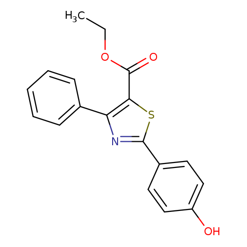Ethyl 2-(4-hydroxyphenyl)-4-phenylthiazole-5-carboxylate