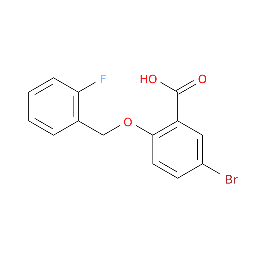 5-Bromo-2-[(2-fluorobenzyl)oxy]benzoic acid