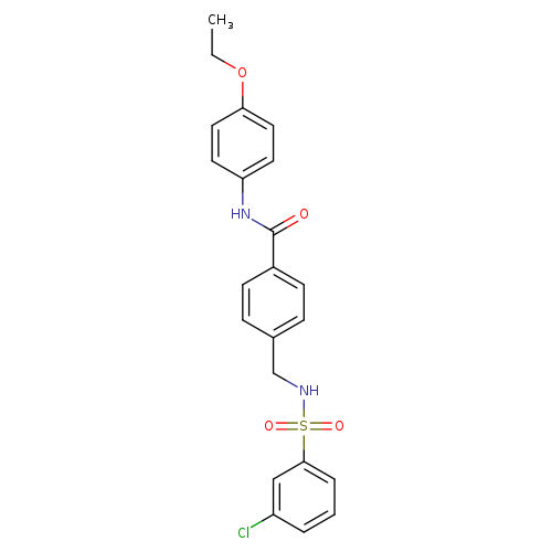 4-[(3-chlorobenzenesulfonamido)methyl]-N-(4-ethoxyphenyl)benzamide