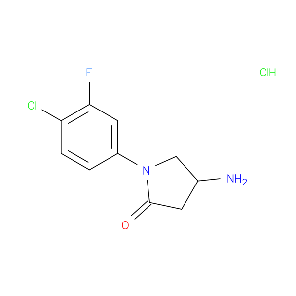 4-Amino-1-(4-chloro-3-fluorophenyl)pyrrolidin-2-one hydrochloride