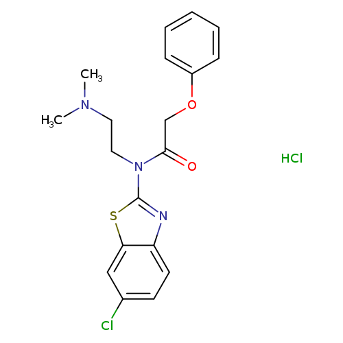 N-(6-chloro-1,3-benzothiazol-2-yl)-N-[2-(dimethylamino)ethyl]-2-phenoxyacetamide hydrochloride
