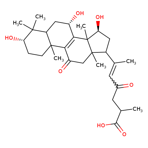 (20E)-3β,7β,15α-Trihydroxy-11,23-dioxo-5α-lanosta-8,20(22)-dien-26-oic acid