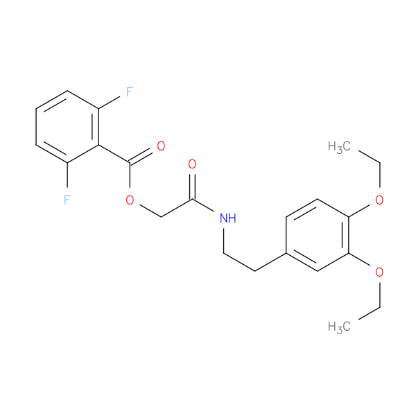 {[2-(3,4-diethoxyphenyl)ethyl]carbamoyl}methyl 2,6-difluorobenzoate
