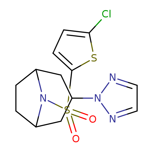 8-[(5-chlorothiophen-2-yl)sulfonyl]-3-(2H-1,2,3-triazol-2-yl)-8-azabicyclo[3.2.1]octane