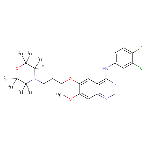 N-(3-chloro-4-fluorophenyl)-7-methoxy-6-[3-(2,2,3,3,5,5,6,6-octadeuteriomorpholin-4-yl)propoxy]quinazolin-4-amine
