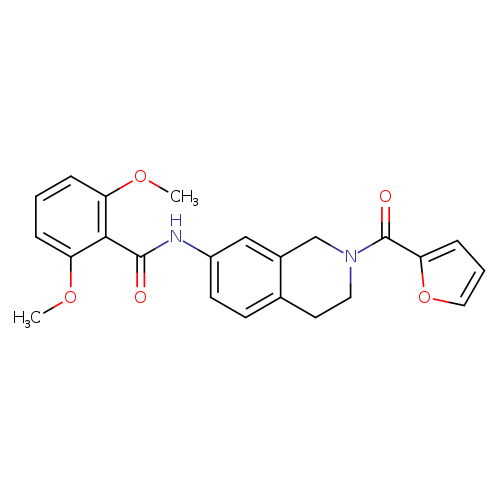 N-[2-(furan-2-carbonyl)-1,2,3,4-tetrahydroisoquinolin-7-yl]-2,6-dimethoxybenzamide