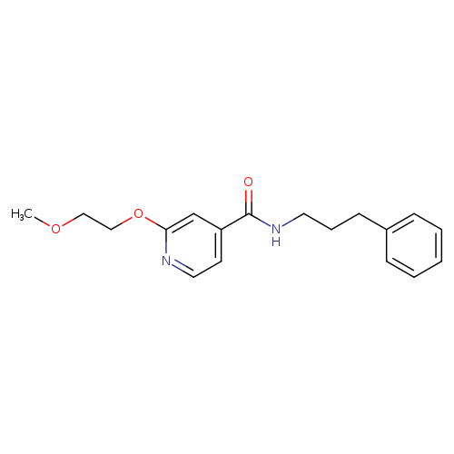 2-(2-methoxyethoxy)-N-(3-phenylpropyl)pyridine-4-carboxamide