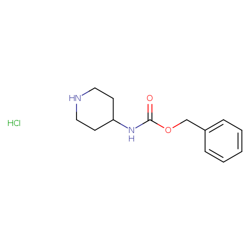 Carbamic acid, N-4-piperidinyl-, phenylmethyl ester, hydrochloride (1:1)