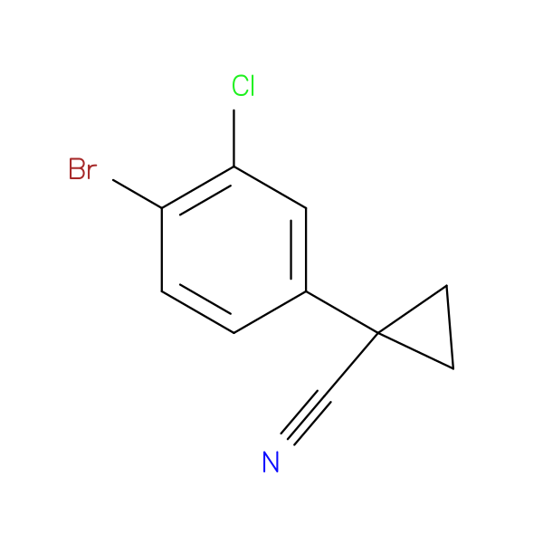 1-(4-Bromo-3-chlorophenyl)cyclopropane-1-carbonitrile