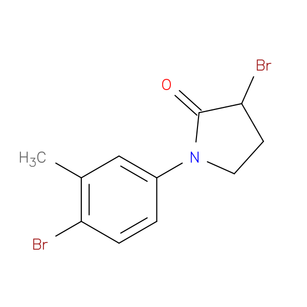 3-bromo-1-(4-bromo-3-methylphenyl)pyrrolidin-2-one