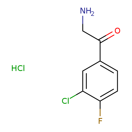 2-amino-1-(3-chloro-4-fluorophenyl)ethan-1-onehydrochloride