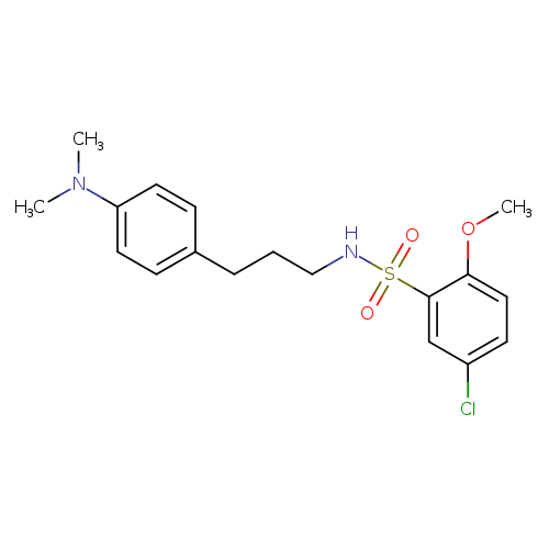5-chloro-N-{3-[4-(dimethylamino)phenyl]propyl}-2-methoxybenzene-1-sulfonamide