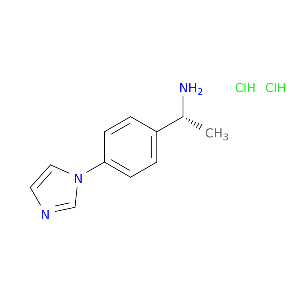 (1R)-1-[4-(1H-imidazol-1-yl)phenyl]ethan-1-amine dihydrochloride