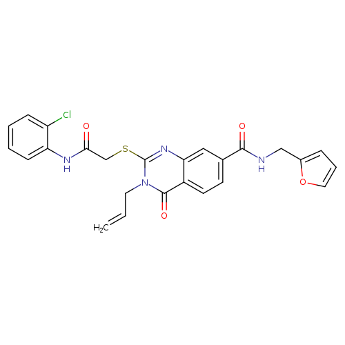 2-({[(2-chlorophenyl)carbamoyl]methyl}sulfanyl)-N-[(furan-2-yl)methyl]-4-oxo-3-(prop-2-en-1-yl)-3,4-dihydroquinazoline-7-carboxamide
