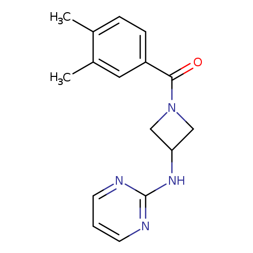 N-[1-(3,4-dimethylbenzoyl)azetidin-3-yl]pyrimidin-2-amine