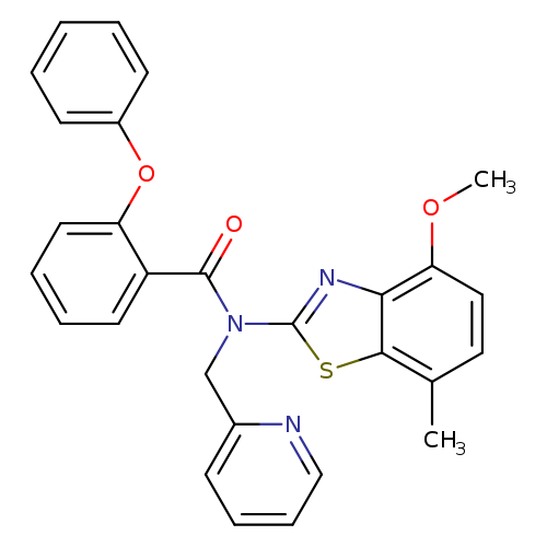N-(4-methoxy-7-methyl-1,3-benzothiazol-2-yl)-2-phenoxy-N-[(pyridin-2-yl)methyl]benzamide