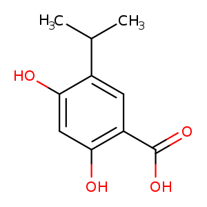 2,4-Dihydroxy-5-isopropylbenzoic acid