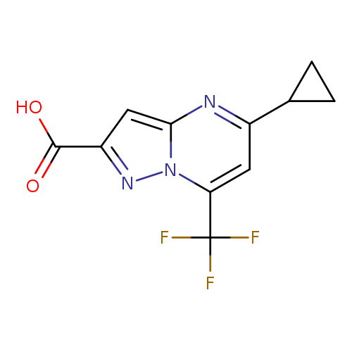 5-Cyclopropyl-7-(trifluoromethyl)pyrazolo[1,5-a]pyrimidine-2-carboxylic acid