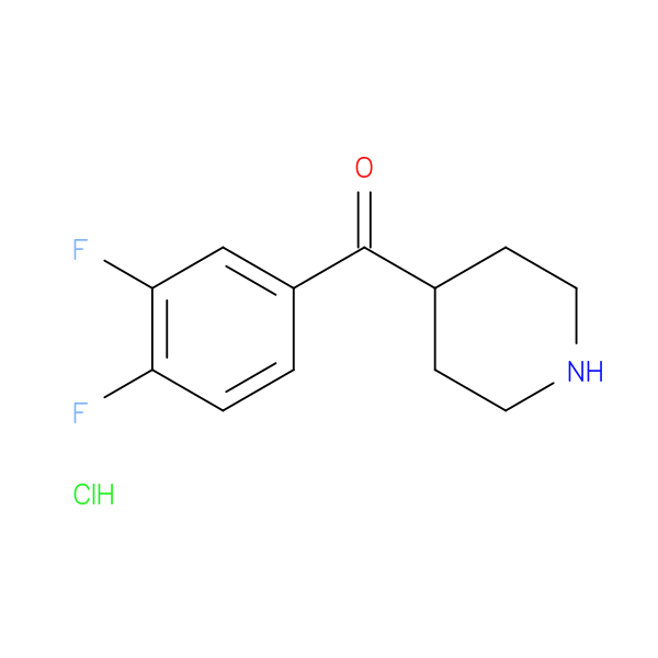 (3,4-Difluoro-phenyl)-piperidin-4-yl-methanone, HCl