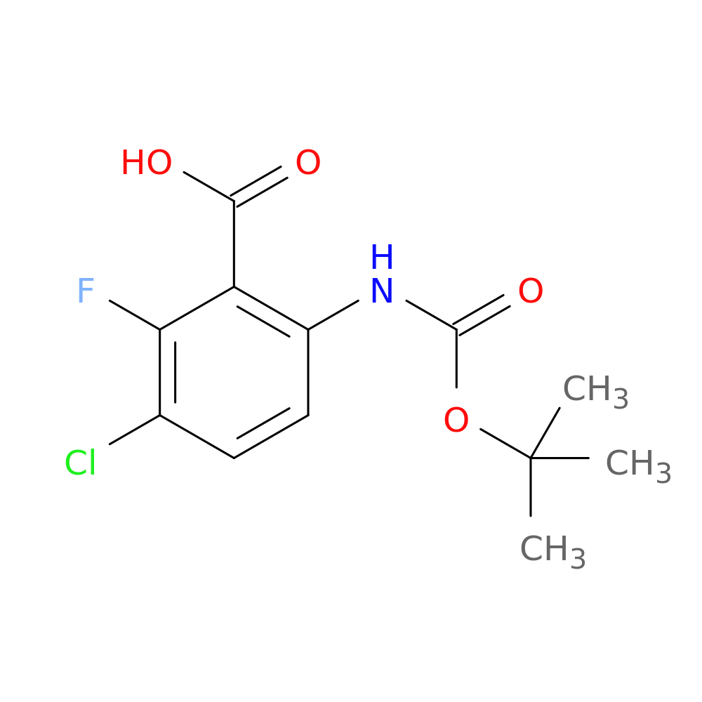6-{[(tert-butoxy)carbonyl]amino}-3-chloro-2-fluorobenzoic acid