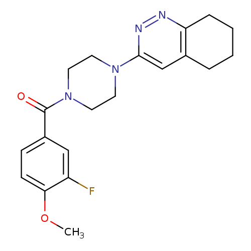 3-[4-(3-fluoro-4-methoxybenzoyl)piperazin-1-yl]-5,6,7,8-tetrahydrocinnoline