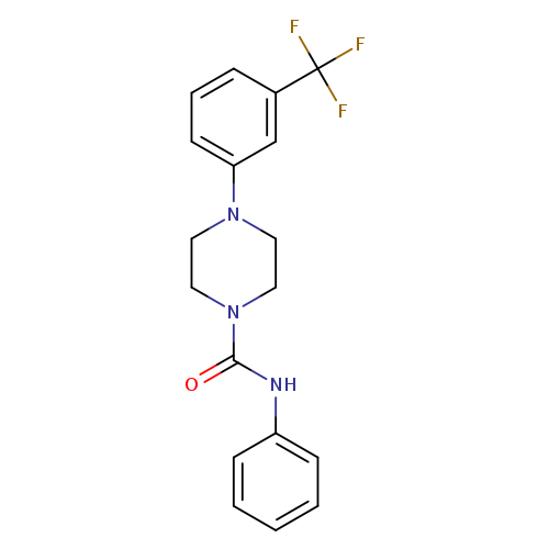 N-phenyl-4-[3-(trifluoromethyl)phenyl]piperazine-1-carboxamide