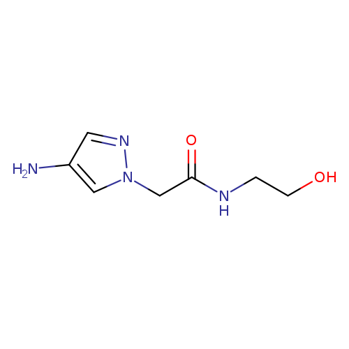 2-(4-amino-1H-pyrazol-1-yl)-N-(2-hydroxyethyl)acetamide