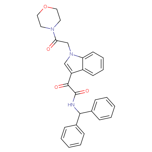 N-(diphenylmethyl)-2-{1-[2-(morpholin-4-yl)-2-oxoethyl]-1H-indol-3-yl}-2-oxoacetamide