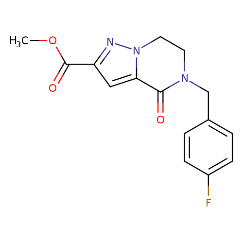 methyl 5-[(4-fluorophenyl)methyl]-4-oxo-4H,5H,6H,7H-pyrazolo[1,5-a]pyrazine-2-carboxylate