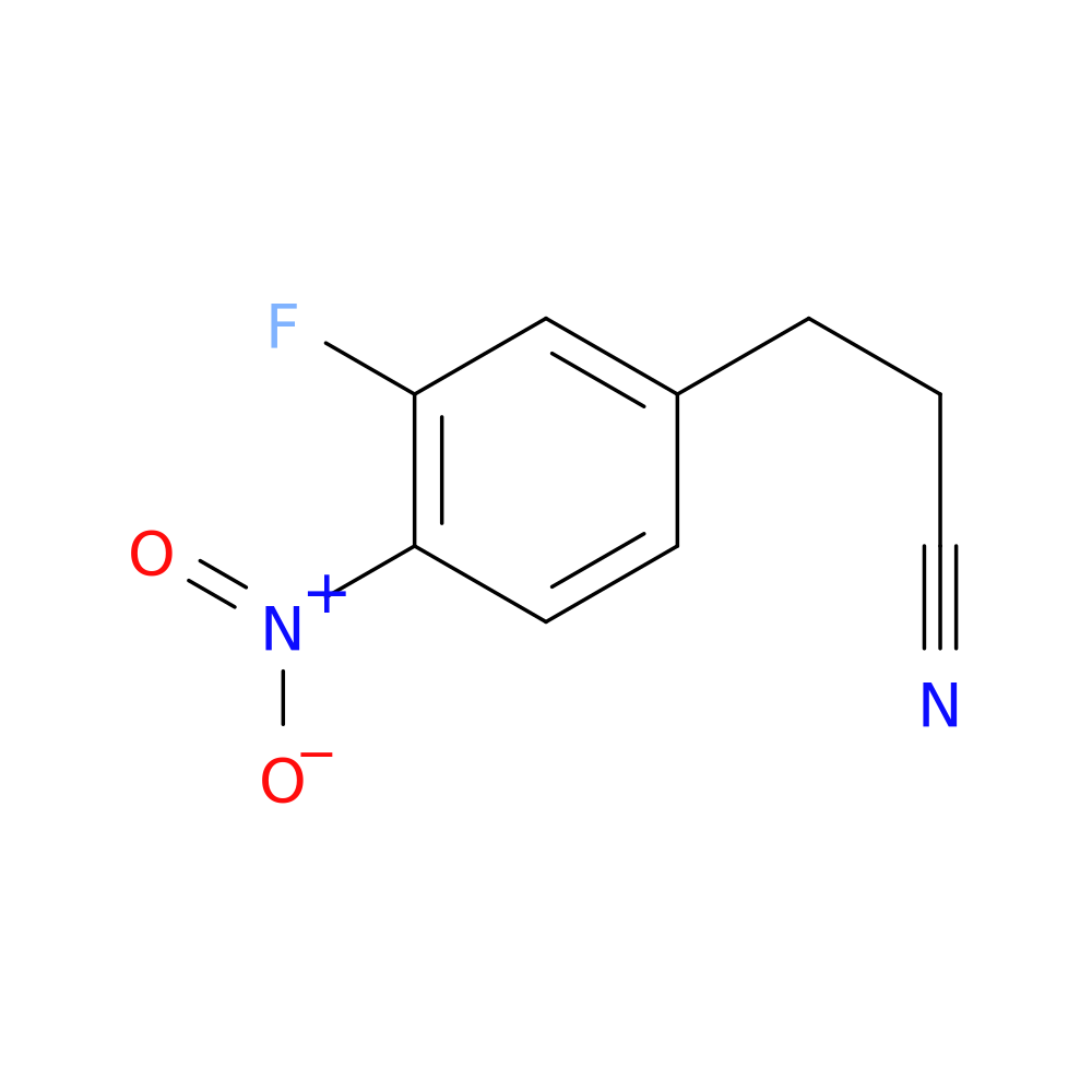 3-(3-fluoro-4-nitrophenyl)propanenitrile
