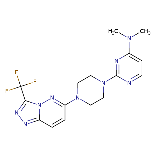 N,N-dimethyl-2-{4-[3-(trifluoromethyl)-[1,2,4]triazolo[4,3-b]pyridazin-6-yl]piperazin-1-yl}pyrimidin-4-amine