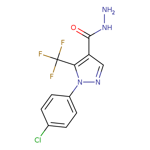 2-(4-Chlorophenyl)-3-(trifluoromethyl)pyrazole-4-carboxylic acid hydrazide