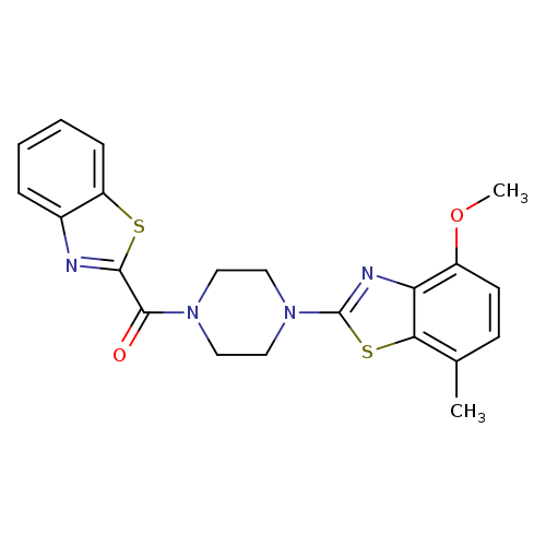 2-[4-(1,3-benzothiazole-2-carbonyl)piperazin-1-yl]-4-methoxy-7-methyl-1,3-benzothiazole