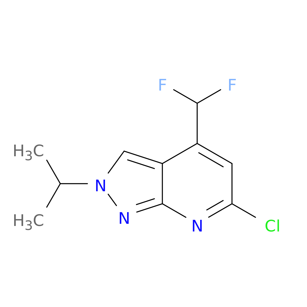 6-chloro-4-(difluoromethyl)-2-(propan-2-yl)-2H-pyrazolo[3,4-b]pyridine