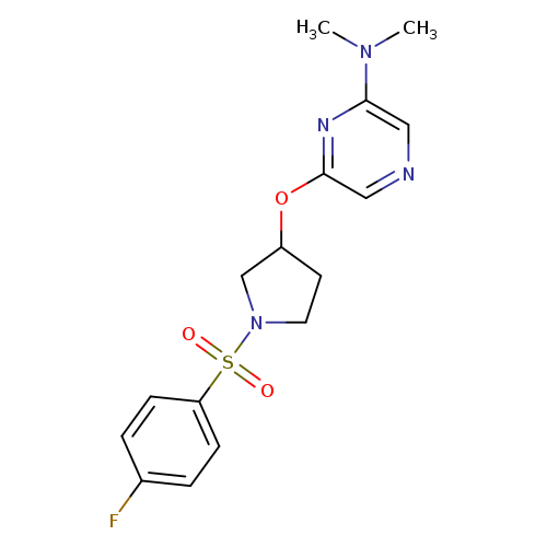 6-{[1-(4-fluorobenzenesulfonyl)pyrrolidin-3-yl]oxy}-N,N-dimethylpyrazin-2-amine