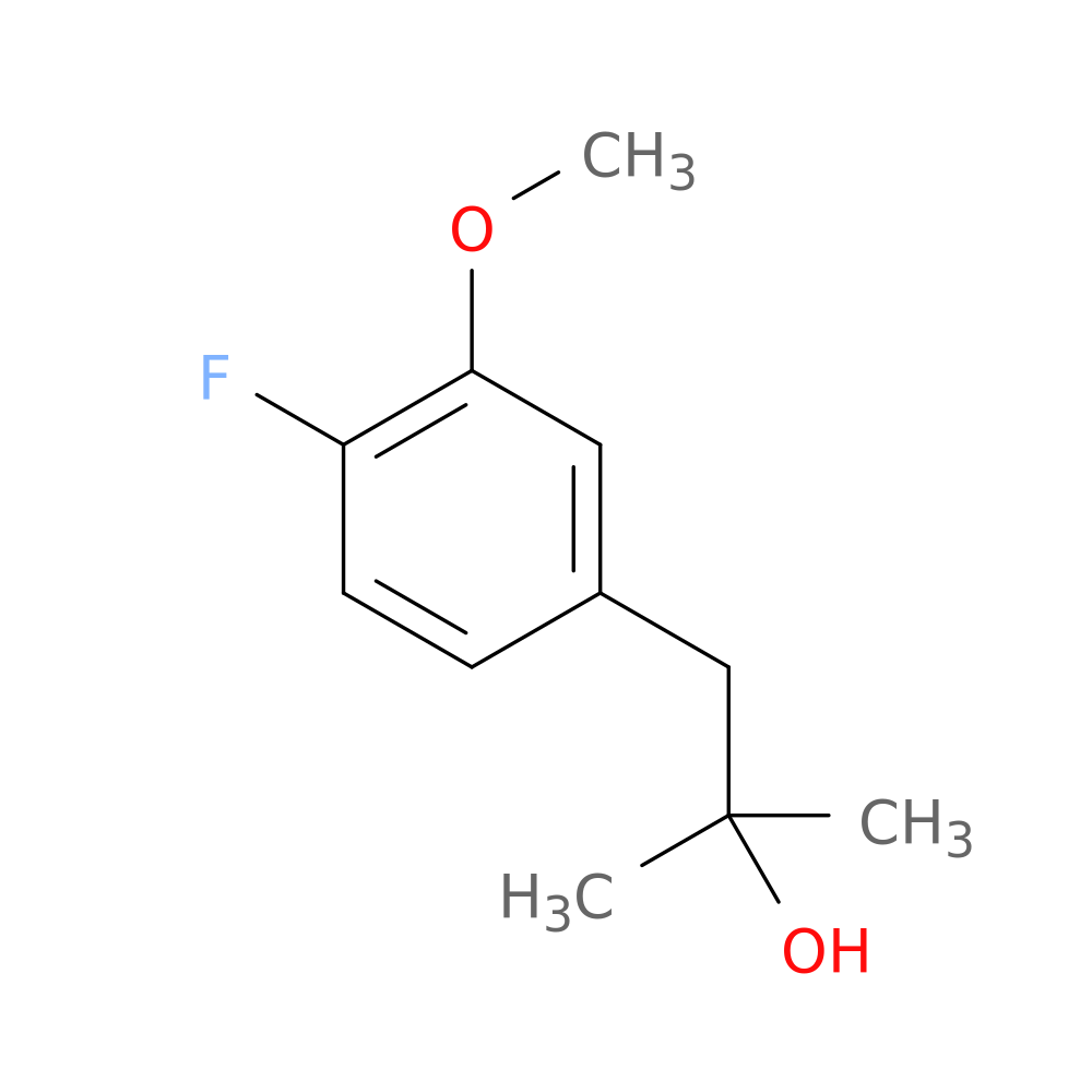 1-(4-fluoro-3-methoxyphenyl)-2-methylpropan-2-ol