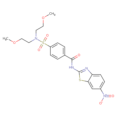 4-[bis(2-methoxyethyl)sulfamoyl]-N-(6-nitro-1,3-benzothiazol-2-yl)benzamide