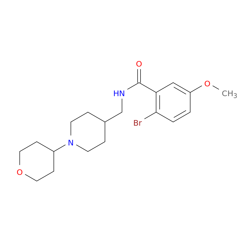 2-bromo-5-methoxy-N-{[1-(oxan-4-yl)piperidin-4-yl]methyl}benzamide