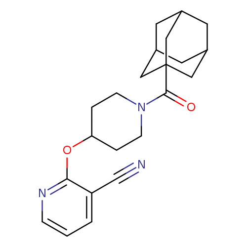 2-{[1-(adamantane-1-carbonyl)piperidin-4-yl]oxy}pyridine-3-carbonitrile
