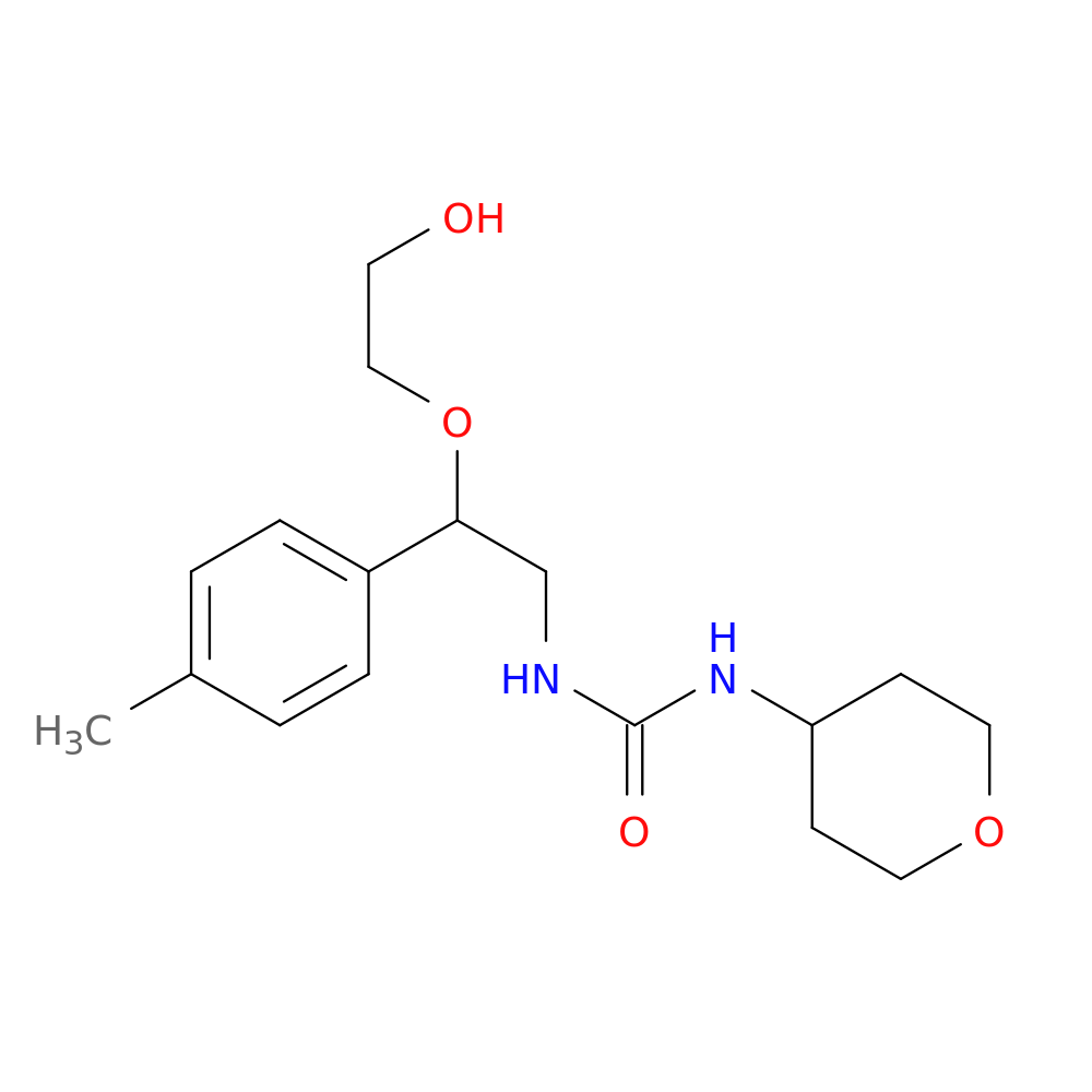 3-[2-(2-hydroxyethoxy)-2-(4-methylphenyl)ethyl]-1-(oxan-4-yl)urea