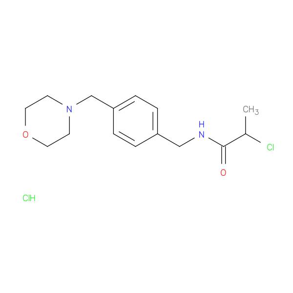 2-chloro-N-({4-[(morpholin-4-yl)methyl]phenyl}methyl)propanamide hydrochloride