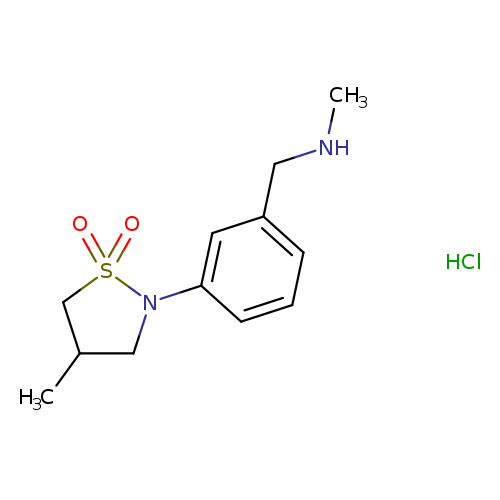 4-Methyl-2-(3-[(methylamino)methyl]phenyl)-1lambda(6),2-thiazolidine-1,1-dione hydrochloride