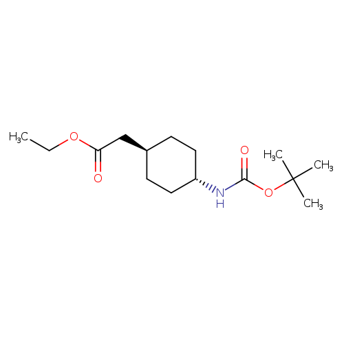 Ethyl trans-2-[4-(Boc-amino)cyclohexyl]acetate