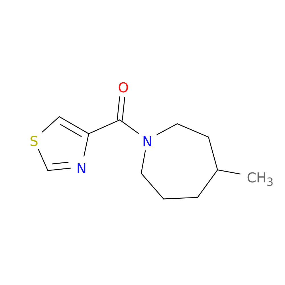 4-methyl-1-(1,3-thiazole-4-carbonyl)azepane