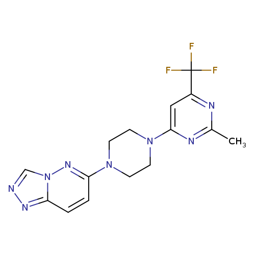 2-methyl-4-(4-{[1,2,4]triazolo[4,3-b]pyridazin-6-yl}piperazin-1-yl)-6-(trifluoromethyl)pyrimidine