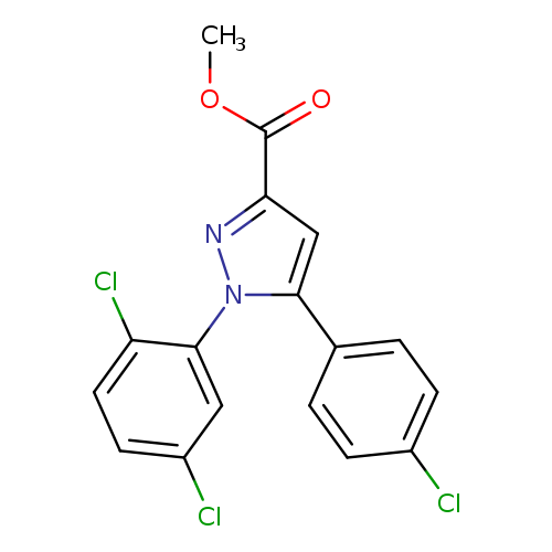 methyl 5-(4-chlorophenyl)-1-(2,5-dichlorophenyl)-1H-pyrazole-3-carboxylate