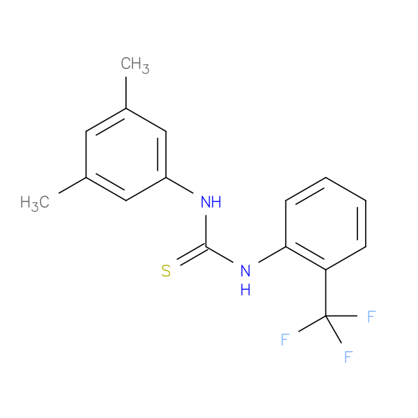 "1-(3,5-dimethylphenyl)-3-[2-(trifluoromethyl)phenyl]thiourea"