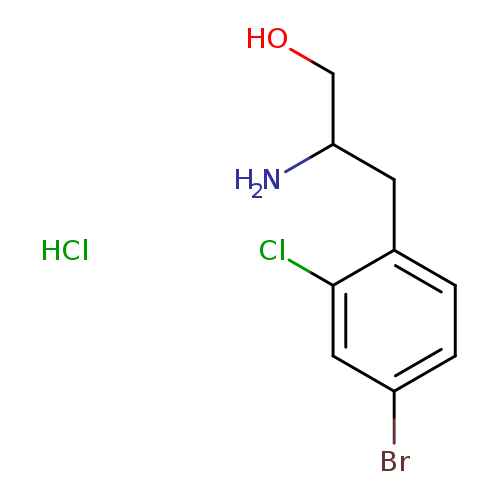 2-amino-3-(4-bromo-2-chlorophenyl)propan-1-olhydrochloride